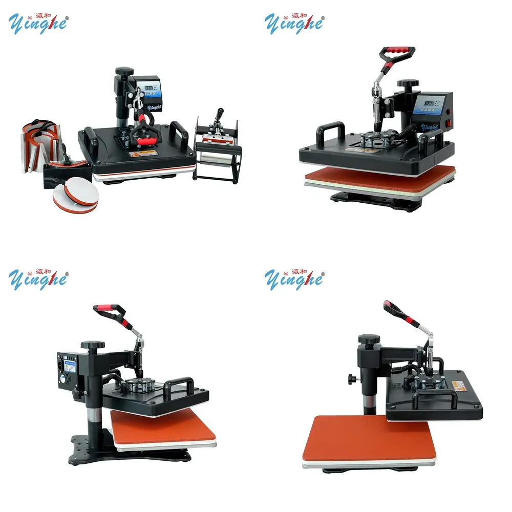 T Shirt Printing Machine 8 In 1 - Новая цифровая термопресс-машина Yinghe 8-в-1 (29*38