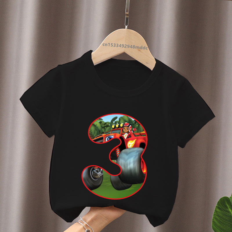 T Shirt Printing Machine 8 In 1 - Футболка с принтом «Блейз и Монстр-Машинс»