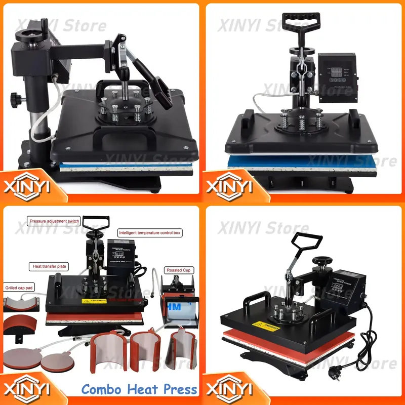 T Shirt Printing Machine 8 In 1 - Многофункциональный термопресс 8 в 1 для