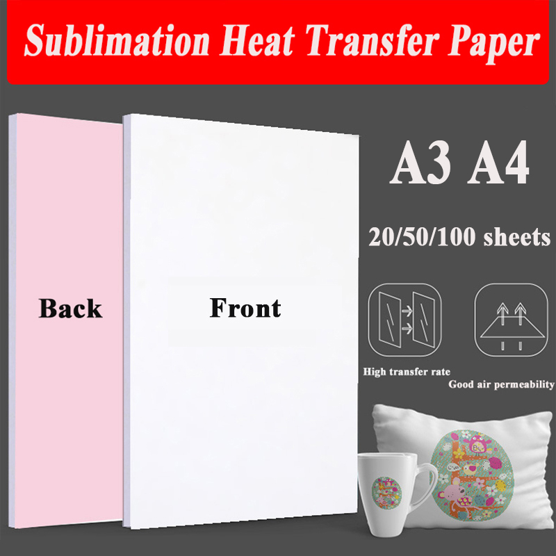 Sublimation Paper A4 100 Sheets - Бумага для термопечати А4, А3, 20/100