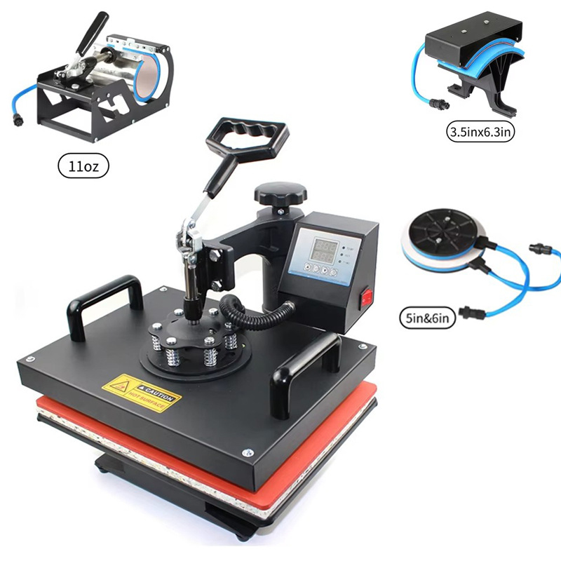 Cap Heat Press Machine - Многофункциональный термопресс 5 в 1 для