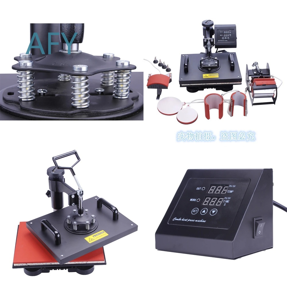 T Shirt Printing Machine 8 In 1 - Многофункциональный термопресс 8 в 1 для