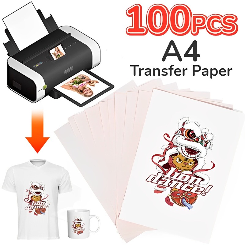 Sublimation Paper A4 100 Sheets - 100-10 шт. A4 сублимационная термопереносная бумага