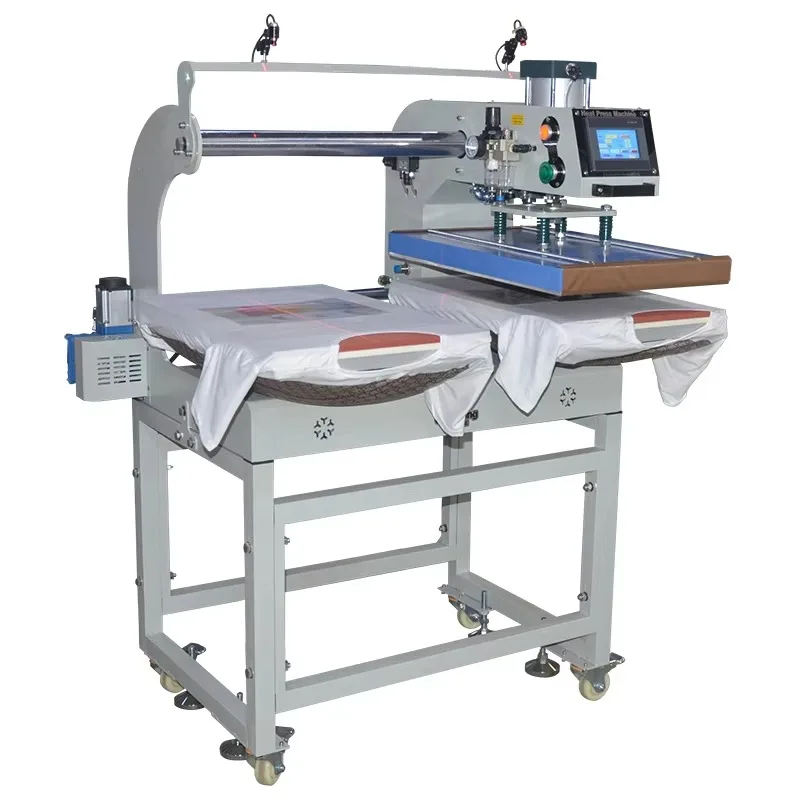 Heat Press Machine 38X38 - Автоматический пневматический термопресс с двумя рабочими