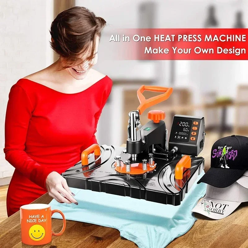 T Shirt Printing Machine 8 In 1 - Лидер продаж 29*38 см 8-в-1 комбинированная