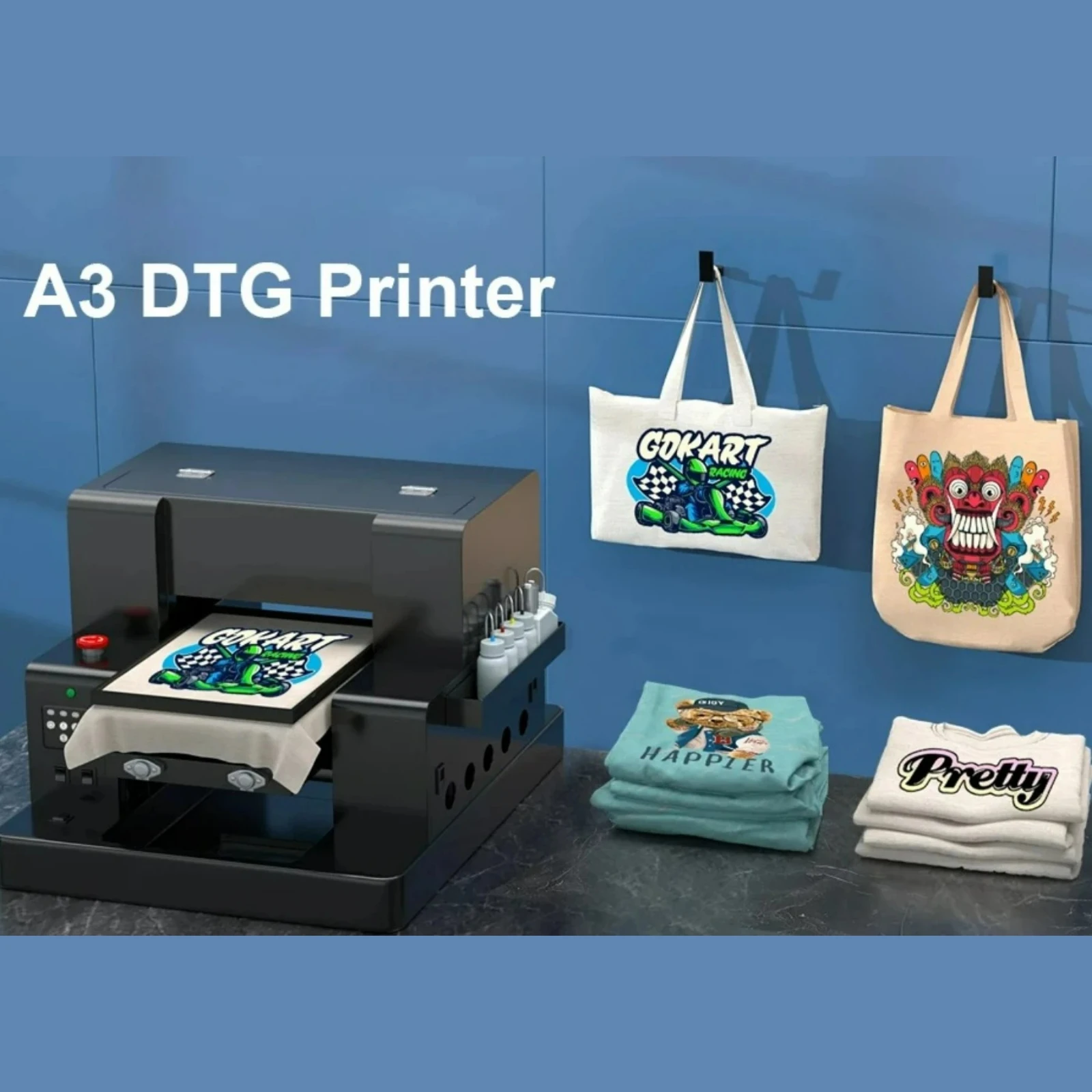 Dtg Printer A3 Textile - SIHAO A3 – планшетный принтер для