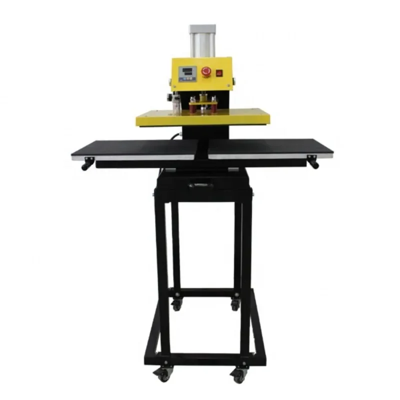 Heat Press Machine 38X38 - Пневматический полуавтоматический термопресс с двумя рабочими