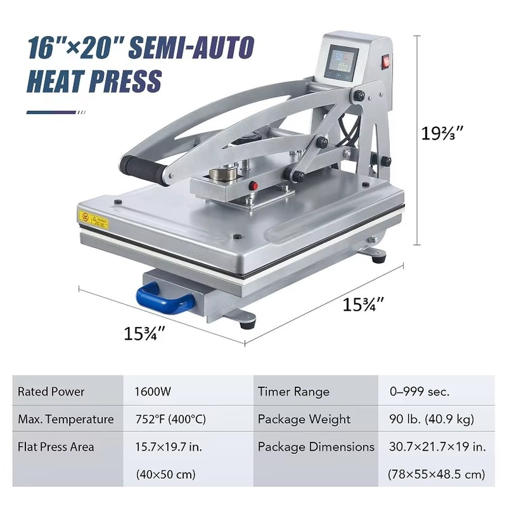 Автоматический термопресс для  – обзор и цена Heat Press Machine 38X38