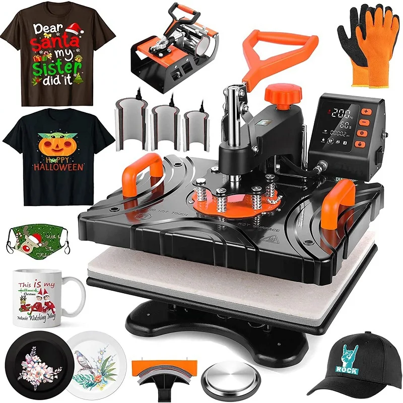 Многофункциональная машина для – обзор и цена T Shirt Printing Machine 8 In 1