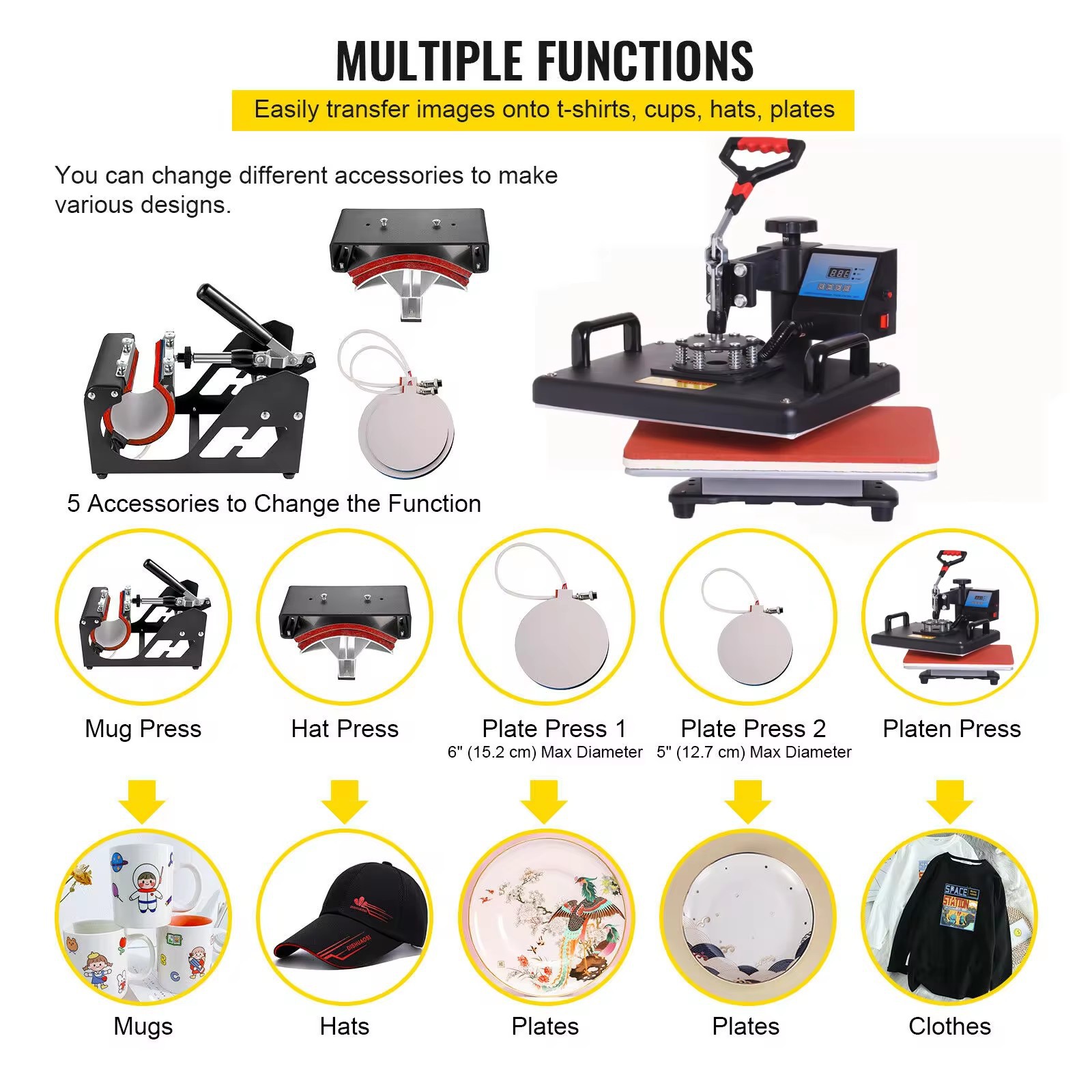Многофункциональный термопресс – обзор и цена Cap Heat Press Machine