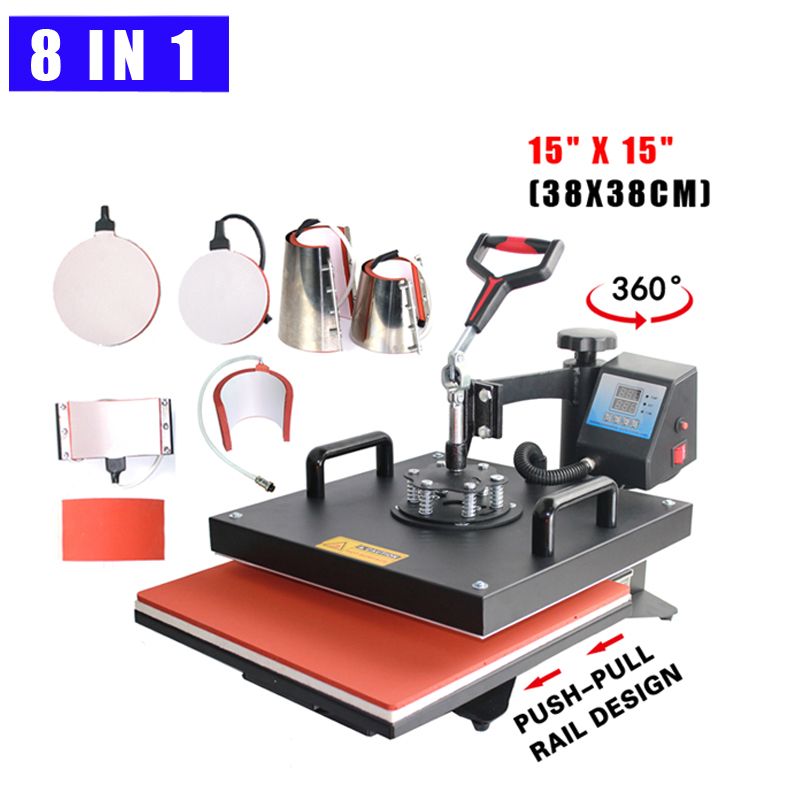 Многофункциональный термопресс – обзор и цена T Shirt Printing Machine 8 In 1