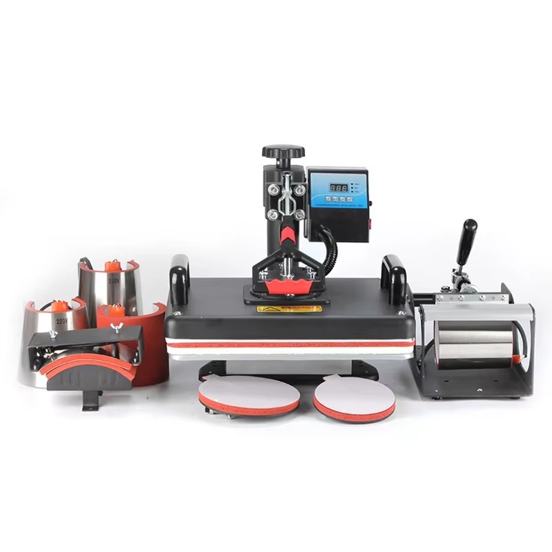 Комбинированный термопресс 8 в – обзор и цена T Shirt Printing Machine 8 In 1