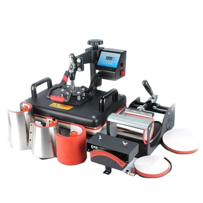 Комбинированный термопресс 8 в – обзор и цена T Shirt Printing Machine 8 In 1