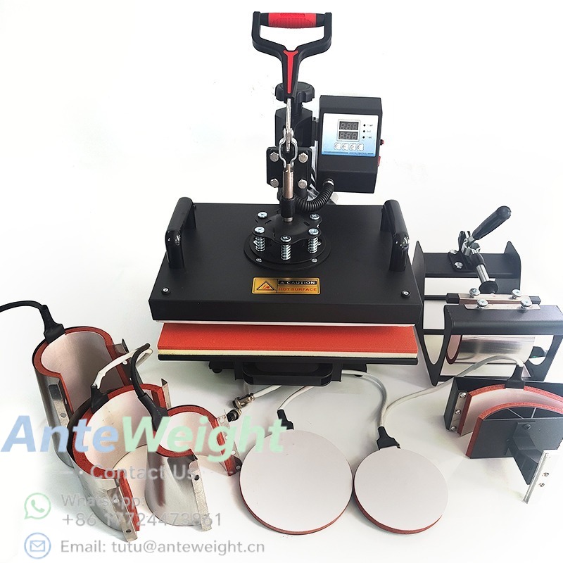 8-в-1 термопресс для цифровой  – обзор и цена T Shirt Printing Machine 8 In 1