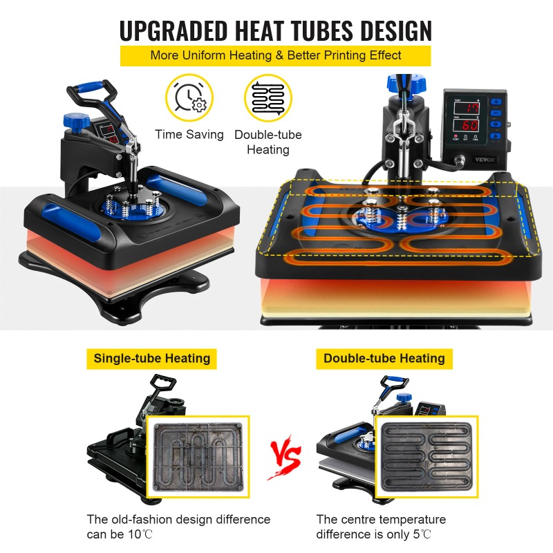 Комбинированный термопресс 8 в – обзор и цена T Shirt Printing Machine 8 In 1